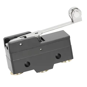 High-Quality Micro Switch 16A 250VAC Flame Retardant Self-Reset 3 Pin Button Micro Switch With Lever