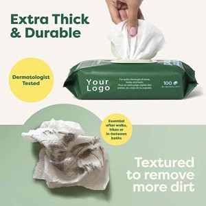 <span class=keywords><strong>Lingettes</strong></span> <span class=keywords><strong>pour</strong></span> animaux de compagnie <span class=keywords><strong>pour</strong></span> chiens et chats, hypoallergéniques, en fibre de bambou, 3 en 1, nettoyantes, désodorisantes, hydratantes, parfum personnalisé <span class=keywords><strong>pour</strong></span> <span class=keywords><strong>le</strong></span> toilettage des pattes, du <span class=keywords><strong>corps</strong></span> et du derrière - Product Image 2