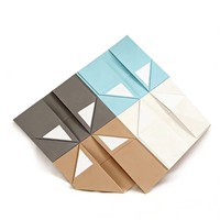 Boîte cadeau rectangulaire rigide pliable personnalisable avec revêtement UV, papier couché, fermeture magnétique pour les cadeaux de mariage