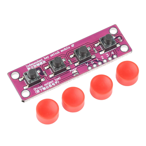 Módulo de Interruptor Independiente de Cuatro Teclas de Tacto Ligero, Compatible con 3.3V/5V para Placa de Desarrollo Raspberry Pi 51, Kit de Microcontrolador - Product Image 4