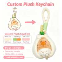 Porte-clés en peluche de coton personnalisé, jouet en peluche doux en forme d'oiseau 10cm/20cm, OEM/ODM, logo personnalisé, design mignon et amusant, faible MOQ pour cadeau d'enfant