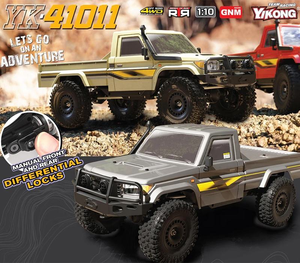 YIKONG YKHobby YK41011 1:10 Scale 4WD <b>RC</b> Crawler Remote <b>Control</b> Pickup Truck With F&R Portal Axles 550 Motor <b>RC</b> Beginner to Pro - Product Image 6