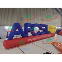 Lettres gonflables géantes 3D, alphabet coloré, décoration extérieure imperméable pour les événements promotionnels et publicitaires