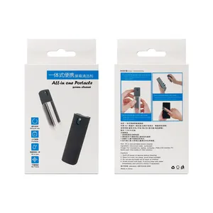 BSCI Fábrica Touchscreen Névoa Limpador para Telefone Laptop Tablet Telas 2 em 1 Spray de Microfibra Pano Mini Portátil Screen Cleaner