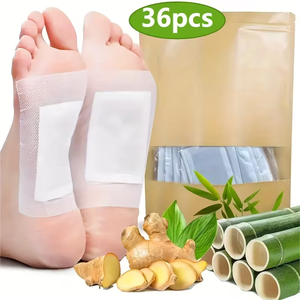 Patchs détoxifiants naturels pour les pieds à l'armoise et au gingembre, avec vinaigre de bambou, pour la relaxation, l'aide au sommeil et le <span class=keywords><strong>bien</strong></span>-être corporel, OEM - Product Image 1