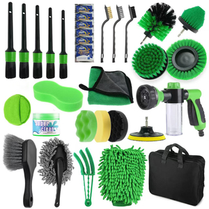 Kit de Cepillos para Lavado de Autos, 32 Piezas, Juego de Cepillos de Limpieza para Taladro con Esponjas de Pulido para Herramientas de Limpieza de Autos - Product Image 1