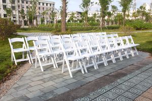 للبيع بالجملة كراسي بيضاء للحدائق قابلة للطي من ويمبلتون للحدائق الخارجية من الاكريليك مارثا فينيل للأحداث - Product Image 4