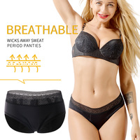 Culotte physiologique mi-haute Menstruelle Flux Abondants Culotte menstruelle étanche Culotte menstruelle pour femme