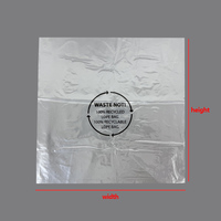 Bâches en LDPE 100 % recyclées, certifiées GRS | Sac plastique transparent PPWR de l'UE, impression sur mesure, gros volume