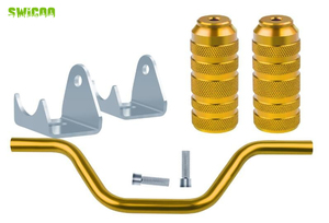 Repose-pieds mentaux SWICOO avec support, repose-pieds en tube courbé pour moto, VTT, cyclomoteur, moto tout-terrain, moto de poche - Product Image 4