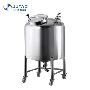 High quality SUS304 or 316L stainless steel cosmetic food single layer storage tank