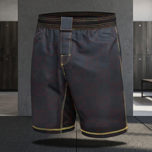 กางเกงขาสั้นสำหรับต่อสู้ MMA,การต่อสู้มวยไทย BJJ Training Jiu Jitsu No Gi MMA กางเกงขาสั้น - Product Image 3