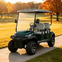Voiturette de golf électrique 4 places, véhicule de transport pour les golfeurs, idéale pour les terrains de golf, les complexes hôteliers et les hôtels