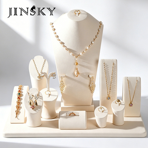 Jewelry <b>Display</b> Stand Set Necklace Ring Holder for Gold Store Window Live Stream Diamond Showcase Prop - Product Image 2