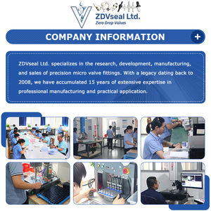 Raccordo Rapido a Doppio Tubo ZDVseal PLC0116PI-W, Attacco per Tubo da 1/16 di Pollice, Senza Valvola con Struttura di Chiusura - Product Image 6