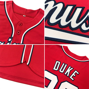 Benutzer definierte <span class=keywords><strong>Baseball</strong></span>-Shirt Sport-Team-Uniformen für Männer Sublimation Twill Stickerei Logo Button up Blank <span class=keywords><strong>Jersey</strong></span> <span class=keywords><strong>Baseball</strong></span> - Product Image 4