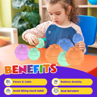 Jouet sensoriel en silicone texturé HMJ, balle anti-stress pour le bureau, soulagement de l'anxiété, pour adultes, enfants, TDAH, autisme
