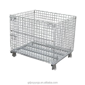 מחסן אחסון מגולוון נגד קורוזיה כלובי רשת תיל מתכת עם גלגלים - Product Image 6