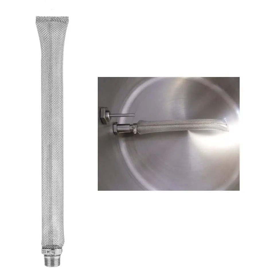 Bazooka Schermo 1/2 "NPT di Birra In Acciaio Inox Brew Bollitore o Mash Tun Siluro Filtro