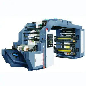 Impresoras flexográficas de alta velocidad, máquina de prensa, máquina de impresión flexográfica de vasos de papel, 6 colores