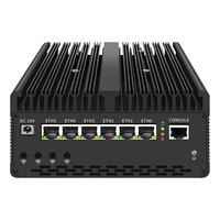 H15 6L Ultra 7 155H Port AI Host Fanless Router Firewall Pfsense 6 ports LAN Barebone Ordinateur Industriel Mini PC 6 ports LAN