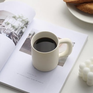 JINXIN fabrication à bas prix logo personnalisé drôle en porcelaine blanche vierge dégringolade dans une tasse en grès - Product Image 4