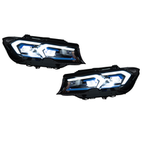 Untuk BMW Seri 3 G20 G28 2020-2022 sampai 2026 Model Baru Shadowline Black Edition Blue Laser Look LED DRL Lampu Depan Upgrade