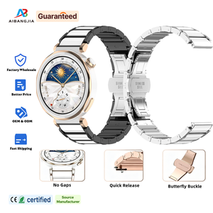 Correa de Reloj de Acero Inoxidable de Liberación Rápida de 18 mm para Mujer, Compatible con <span class=keywords><strong>Huawei</strong></span> Watch GT6, <span class=keywords><strong>GT</strong></span> 5, GT5 Pro - Product Image 1