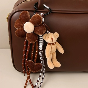 Hot Sale Girls Cartoon Rabbit <b>Key</b> Chain Cute Bunny Purse Bag Spot Heart Pendant Keychain Promotion Gift Women Handbag Charms - Product Image 4