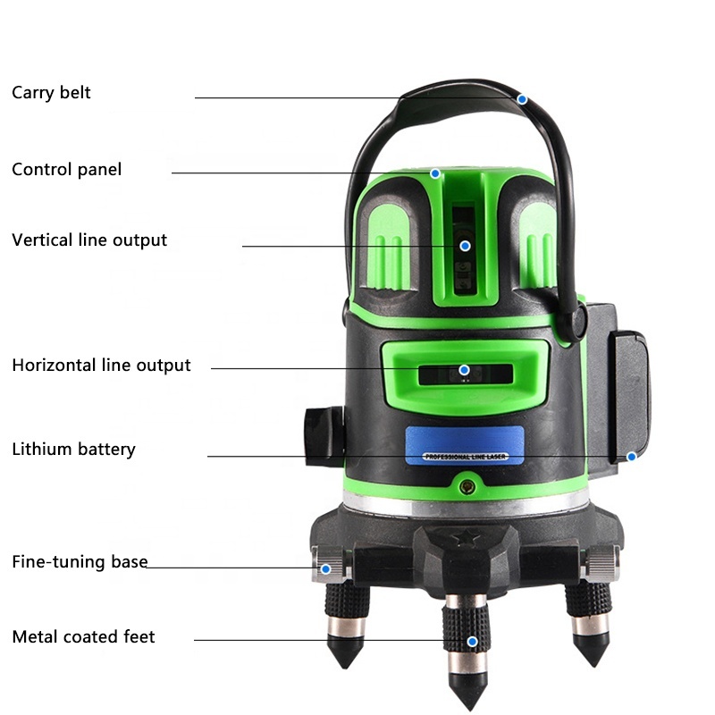 XEAST 12 Line Green/Blue/Red Laser Level with 18650 Battery Horizontal Vertical Laser XE-68 Pro Series