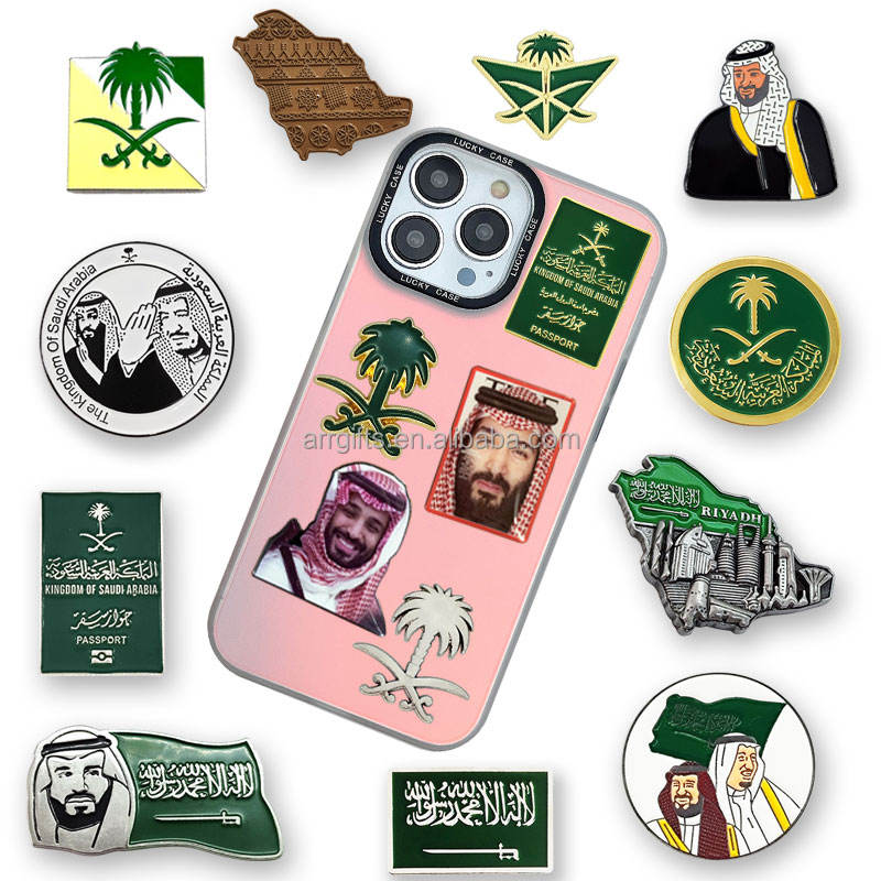 Metal Stickers Factory Arabia Design - Customizable Badges
