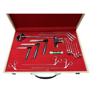 Ensemble de laryngoscopes à suspension ORL de qualité supérieure, instruments de microchirurgie en acier inoxydable de qualité médicale avec étui de rangement - Product Image 2