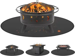 Estera <span class=keywords><strong>a</strong></span> prueba de fuego de fibra de vidrio para cubierta, estera de protección térmica para barbacoa, 36 pulgadas o personalizada - Product Image 2