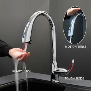 Robinet d'évier de cuisine sans contact mains libres Conception de capteur de mouvement sans contact Style classique Fabriqué noyau de valve <span class=keywords><strong>en</strong></span> céramique <span class=keywords><strong>en</strong></span> laiton durable - Product Image 2