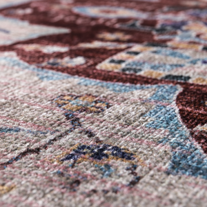 Alfombra Tradicional Oriental Vintage de Netline Home Depot, Alfombra Persa con Medallón Lavable a Máquina para Sala de Estar-RW1008 - Product Image 1