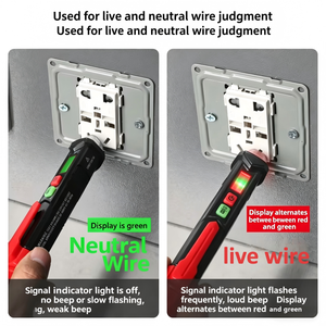 Testeur de tension sans contact Taiyue modèle 147, 90V-1000V AC, écran LCD avec alarme sonore et lumineuse pour les tests électriques - Product Image 2
