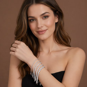 Bracelet Tennis Moissanite GRA Ice Out en Argent S925, Style Hiphop, pour Hommes et Femmes, Bracelet de Mode Moissanite, <span class=keywords><strong>le</strong></span> <span class=keywords><strong>Moins</strong></span> <span class=keywords><strong>Cher</strong></span> - Product Image 5