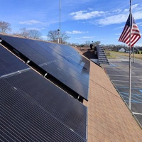 Système de montage solaire sur toiture, structure de montage photovoltaïque en acier galvanisé