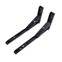 Support métallique de table pliante en acier inoxydable robuste support d'étagère pliante de montage réglable en triangle