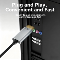 Cable USB-C a DP Macho-Macho 8K60Hz Ultra HD con Carcasa de Aluminio y Cubierta de Nylon/PVC para Computadora, Teléfono, Tablet, Monitor, Proyector