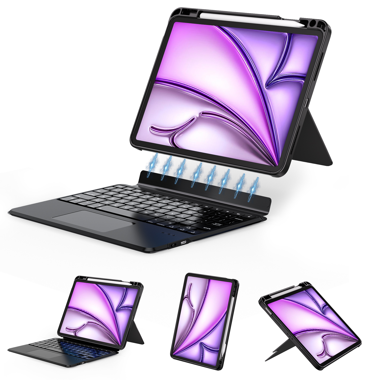 Pour iPad Air 13" (2024-2026) Noir
