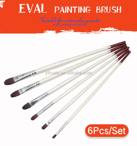 Pinceaux de peinture Yihuale Premium en poils de renard avec manche en bois, forme en forme de fillette, pour aquarelle, huile et acrylique - Product Image 4