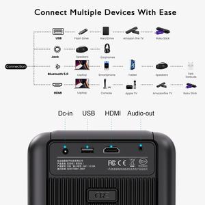 <span class=keywords><strong>Projecteur</strong></span> intelligent CRE CR36 Android 9 4K Full HD 1080P LCD pour extérieur et cinéma maison, mini-<span class=keywords><strong>projecteur</strong></span> 7500 lumens avec mise au point automatique intégrée - Product Image 6