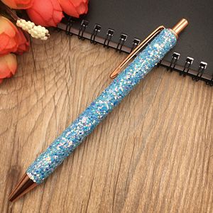 Portable Liquid Quicksand <b>Glitter</b> Metal Ballpoint <b>Pen</b> Smooth Writing Silk Screen Marking For Girls Holiday Wedding Souvenir - Product Image 6