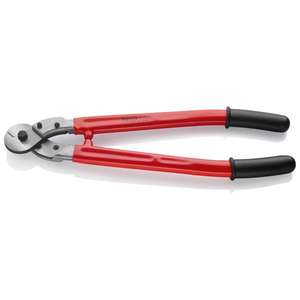 KNIPEX - 95 77 600 Wire <b>Rope</b> and ACSR-Cable <b>Cutter</b> head polished, handles with dipped insulation - EAN 4003773025313 CUTTING - Product Image 1