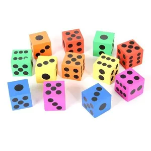Dice Big Dice Creative Combination EVA Foam Dice 12 Square Six-sided Dice For Children's Early Education Puzzle