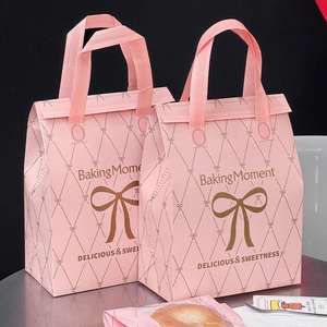 Bolsa de Transporte para Pizza, Pastel y Postres, Desechable, Personalizada, de Papel de Aluminio Aislante, Reciclado, No Tejido, con Embalaje Reciclable - Product Image 4