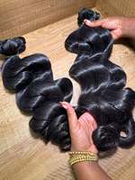 Grossiste en cheveux vietnamiens bruts non traités doublement étirés, livraison directe, 100% cheveux humains bruts cambodgiens, lots de cheveux bouclés crépus 4C