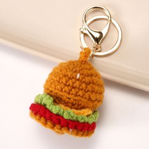 Juguetes de Ganchillo Personalizados, Comida en Miniatura Realista, Amigurumi Tejido a Crochet, Peluche de Hamburguesa, Llavero 3D - Product Image 6