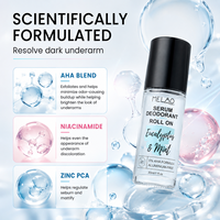 Déodorant Roll-on au Sérum AHA 5% Marque Privée 30ml – Essence Éclaircissante pour Aisselles Peaux Foncées et Contrôle des Odeurs 48H